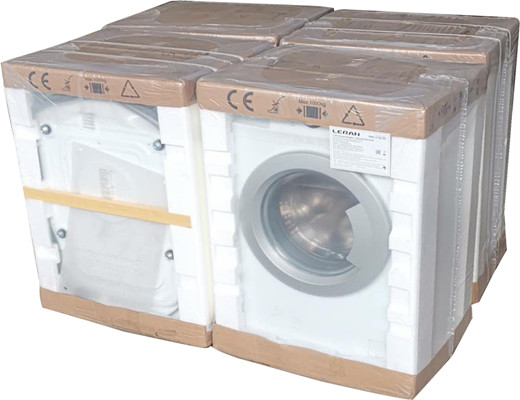 Visual packaging of home appliance washing machine